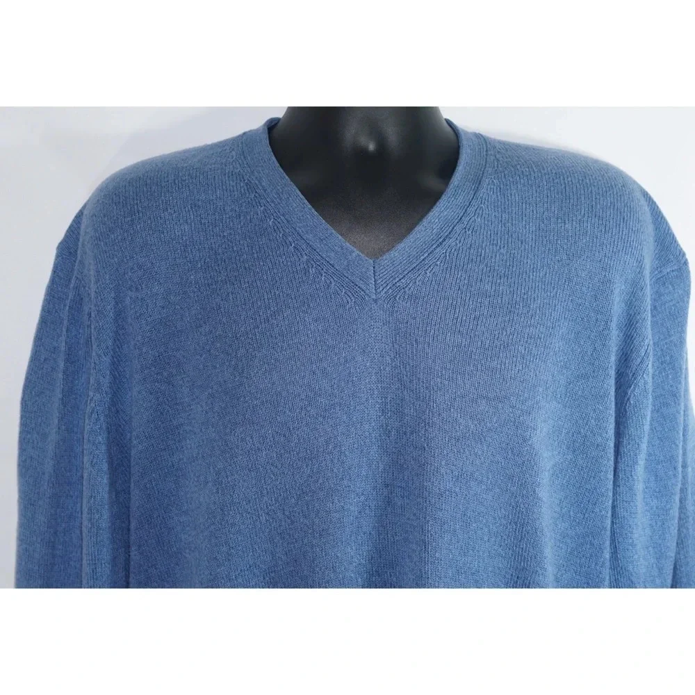 Brooks Brothers Pima Cotton Sweater Blue Size XL